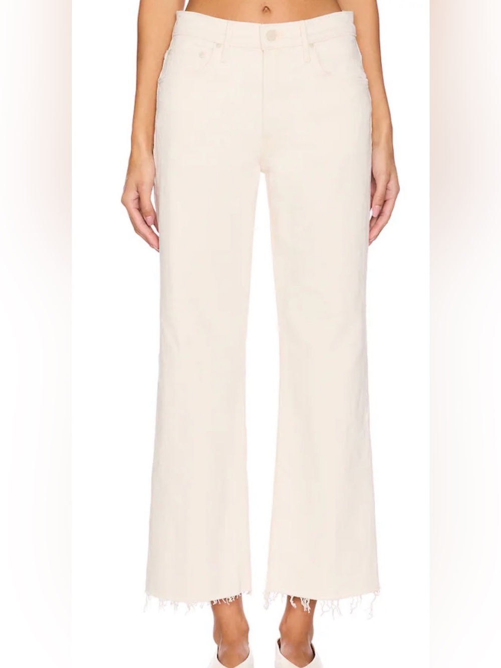MOTHER Maven Mid Rise Ankle Fray in Act Natural Size 25